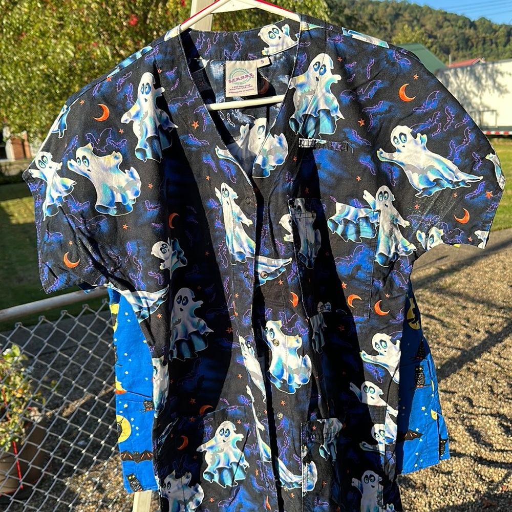 SCRUBS Halloween Scrub top